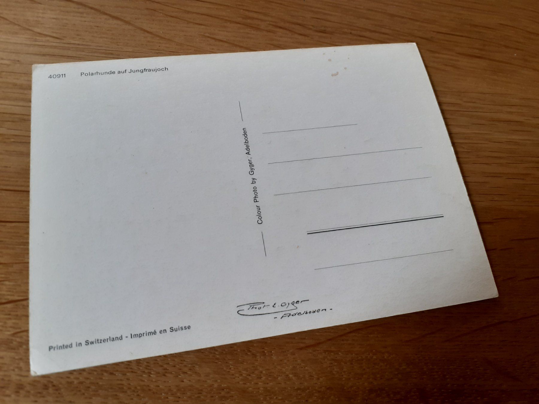 Cartoline postali: POLAR HUNDE auf JUNGFRAUJOCH – Usato da Winterthur venduto da Ornyx7 1