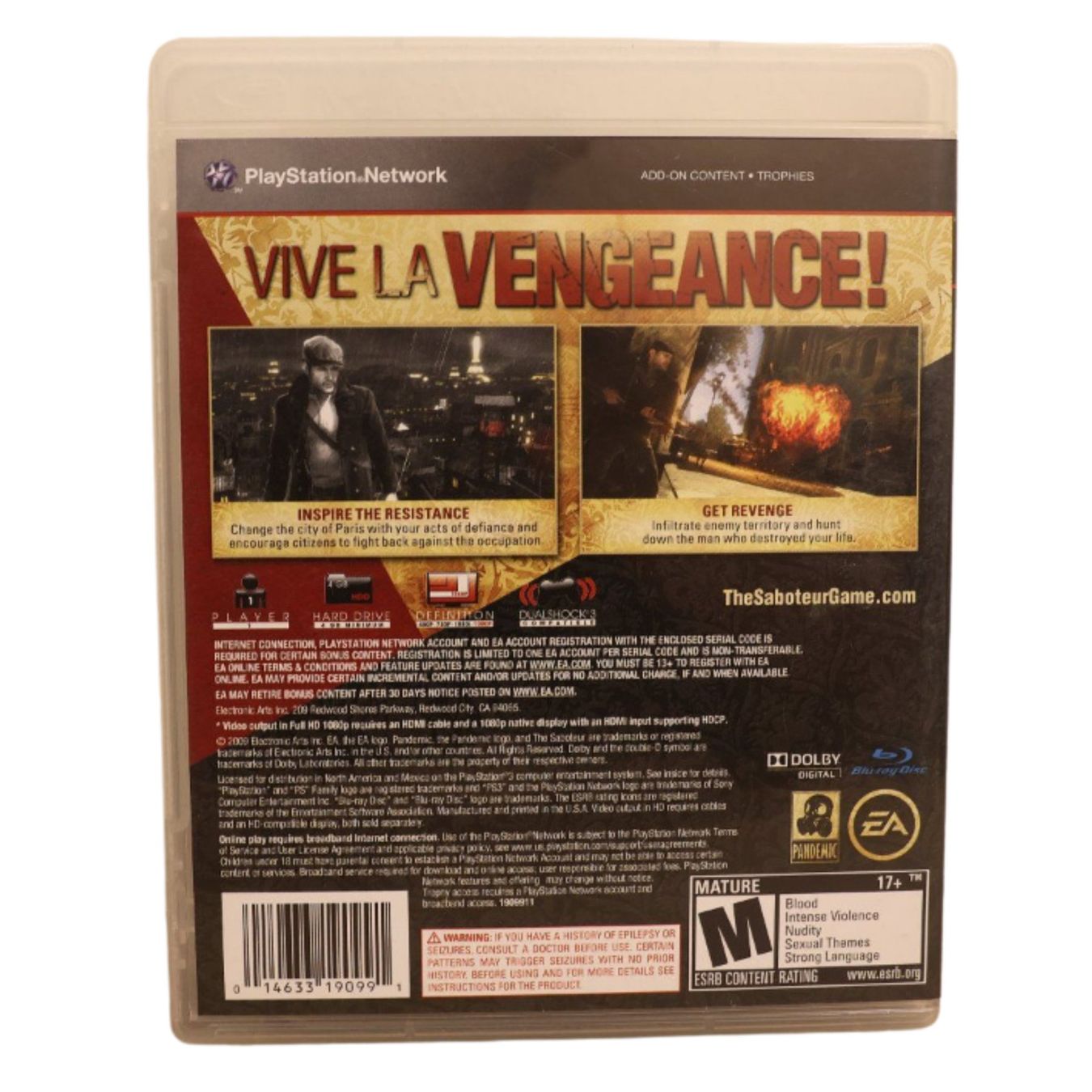 Jeux: The Saboteur NTSC - PS3 – D'occasion à Paudex par dindeboy 2