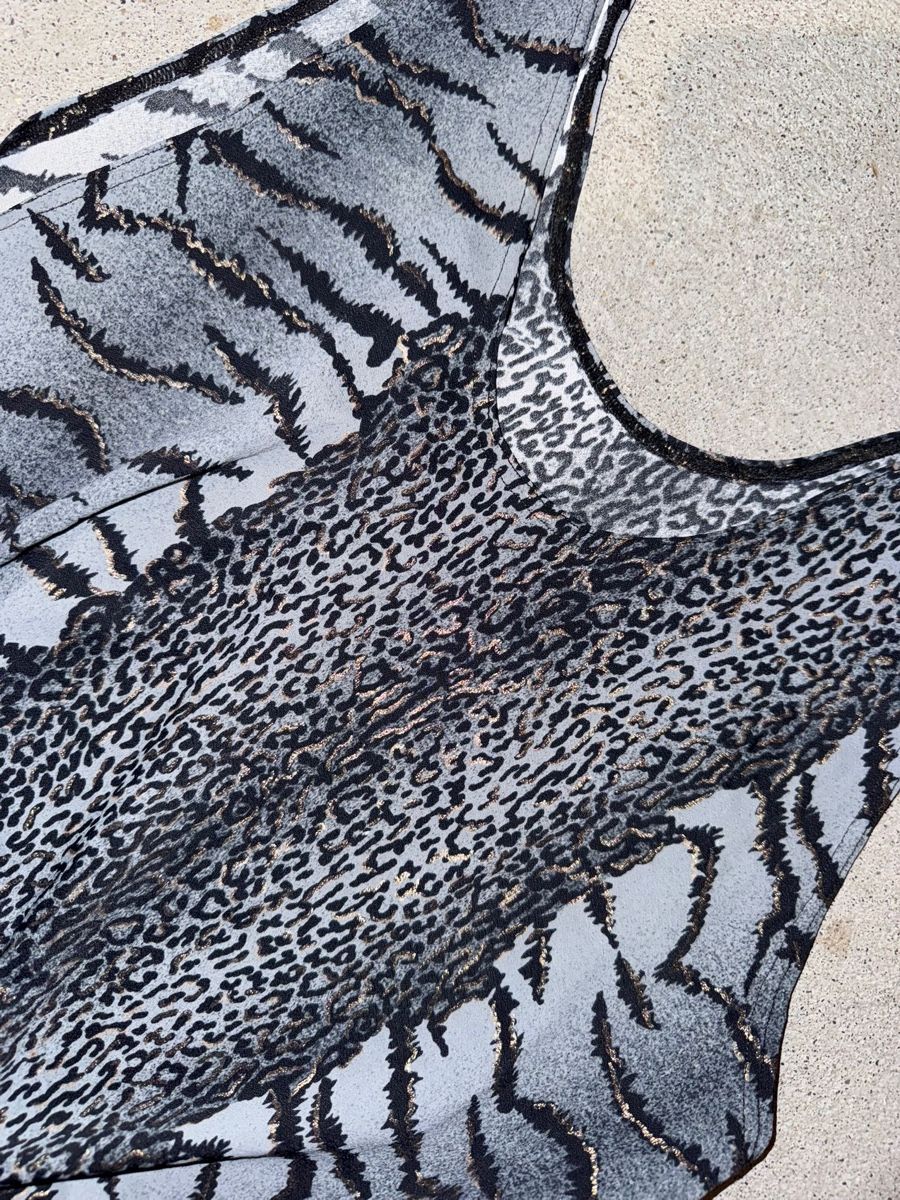 Top: vintage top snakeskin optic grey – Usato da Oberhofen Thun'see venduto da 61archive 3