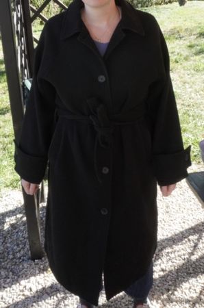 Manteau Monki noir avec ceinture taille M