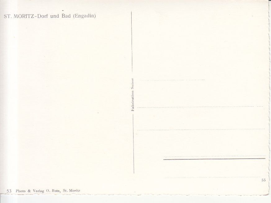 Cartoline postali: St. Moritz ca. 1950 – Usato da Bürglen TG venduto da StampGraf 1