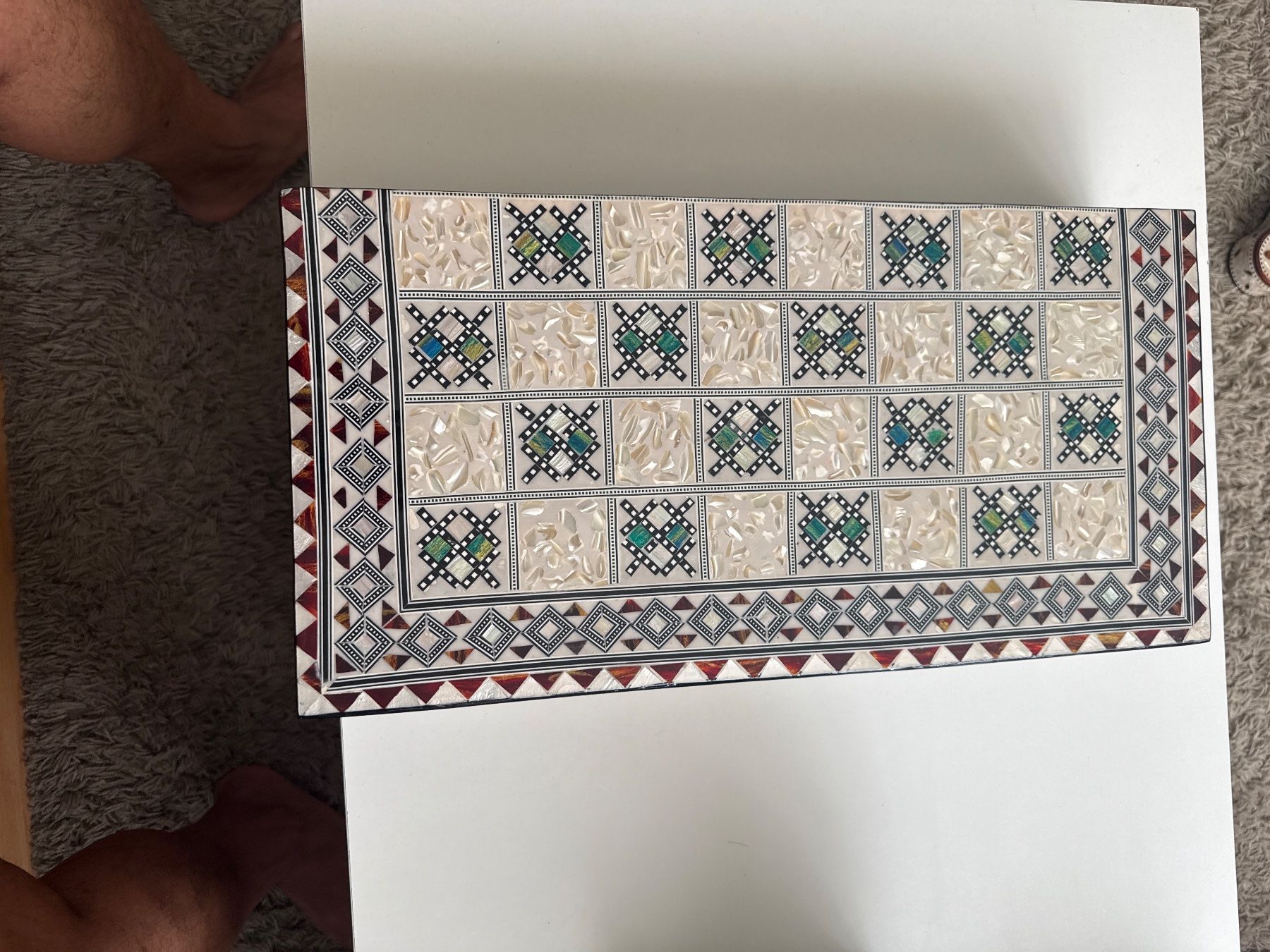 Giochi: Backgammon Brettspiel und an Schachbrett Hand gemacht – Usato da Zürich venduto da fawziahmed 4