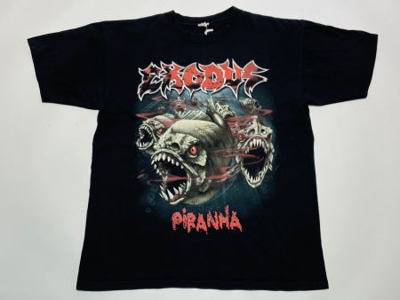 2011 T-Shirt Exodus Piranha Sz M Metal Rock