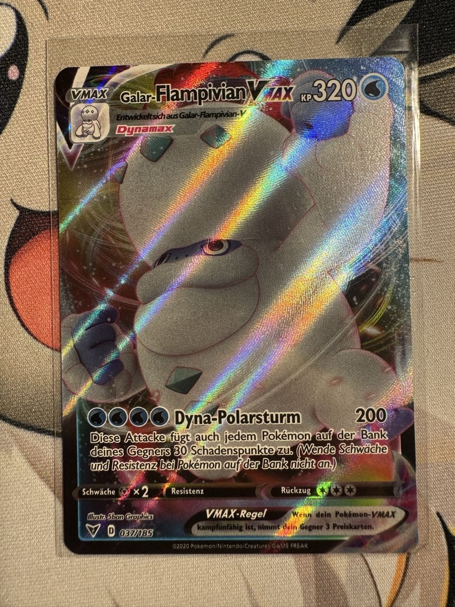 Pokémon Carte collezionabili: Flampivian Vmax 037/185 DE – Nuovo (secondo la descrizione) da Therwil venduto da CarottiCards