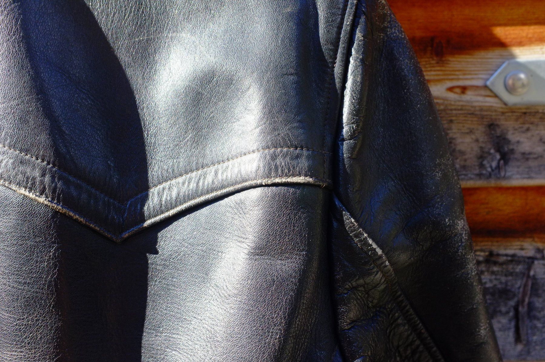 Giacche: Oldtimer lange leder motorjacke. – Usato da Ennenda venduto da HOLMEX 5