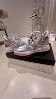 Monnalisa Kinder High-Top Sneakers, Silber/Rosa, Gr. 35