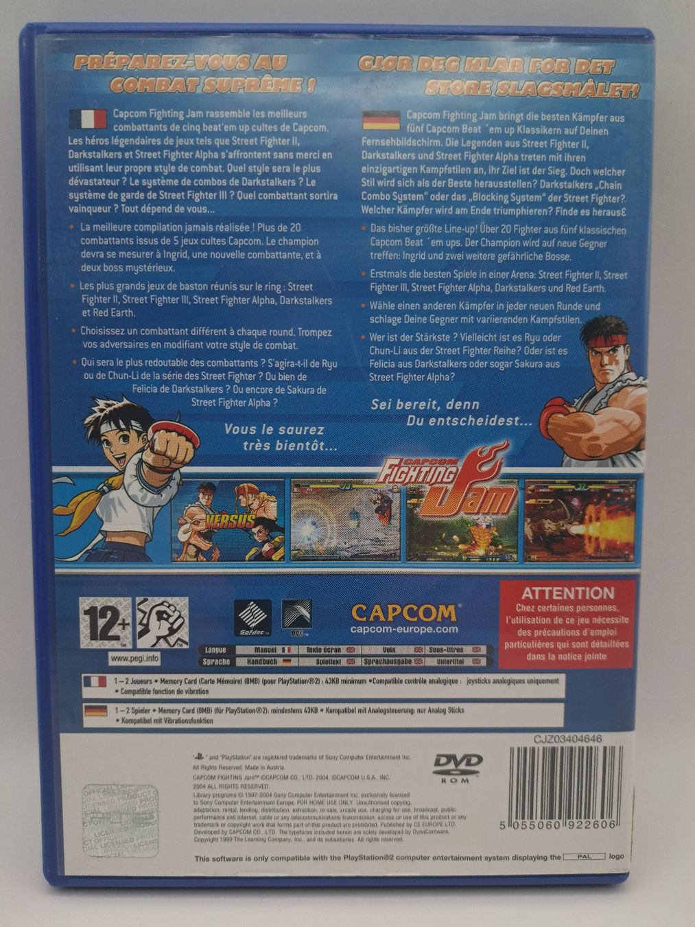 Jeux: Capcom Fighting Jam (Playstation 2/PS2) – D'occasion à Balgach par Wasnwasn 1