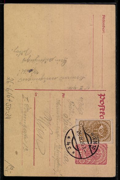 Cartoline postali: Handgemalt: Baby erschreckt sich vor ein – Usato da Berlin venduto da bartko-reher 1