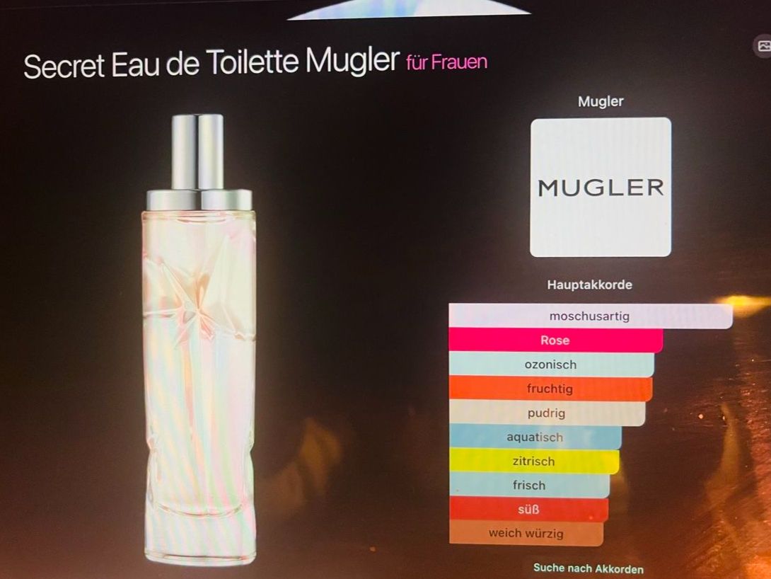 Mugler Parfums & Eau de Toilette: Mugler Secret 50 ml EdT – D'occasion à Büren an der Aare par aluxa2005