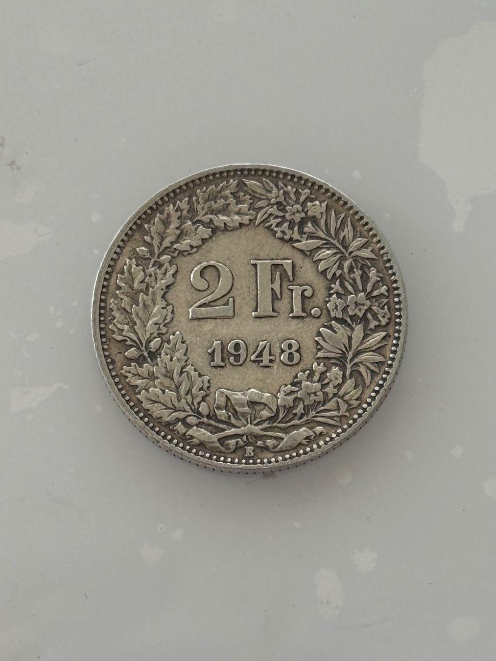 Alle Münzen: 2 Franken 1948  Silber – Gebraucht aus Wallisellen von SWISS_SILVER1