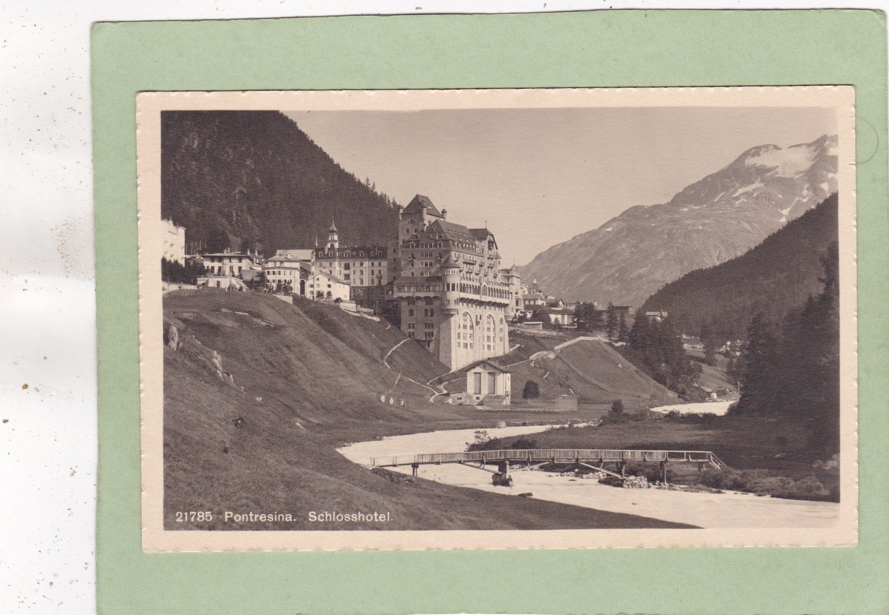 Cartoline postali: Pontresina Schlosshotel 1916 – Usato da Herisau venduto da Lisegrat2008