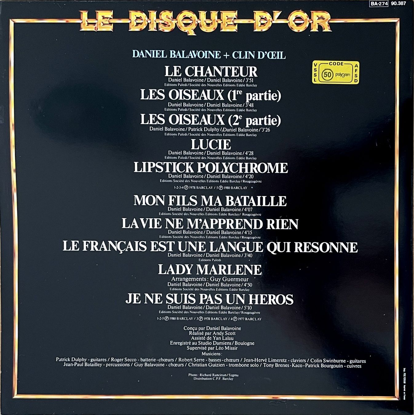 Dischi in vinile: Daniel Balavoine 4 LP's - Parfait état – Usato da Savagnier venduto da Ne2065 1