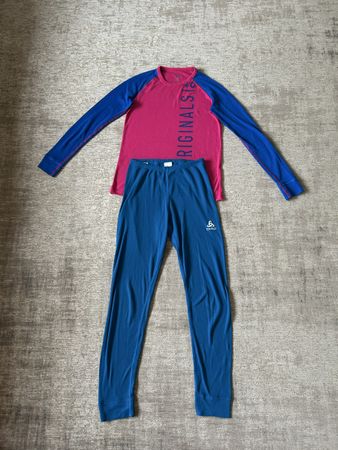 Ensemble sous-vêtement Odlo bleu rose taille 152 cm