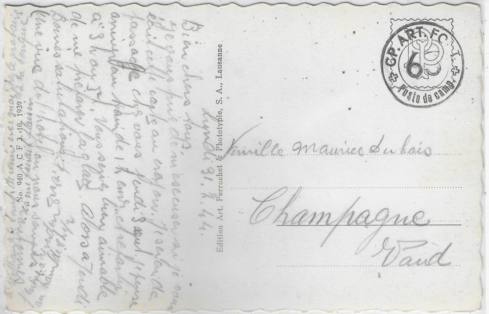 Cartoline postali: Les Plans - Hotel Pension  Tanner – Usato da Ettingen venduto da Kartenplanet 1