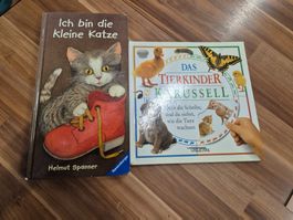2 Kinderbuecher: Ich bin die kleine Katze, Tierkinder k4