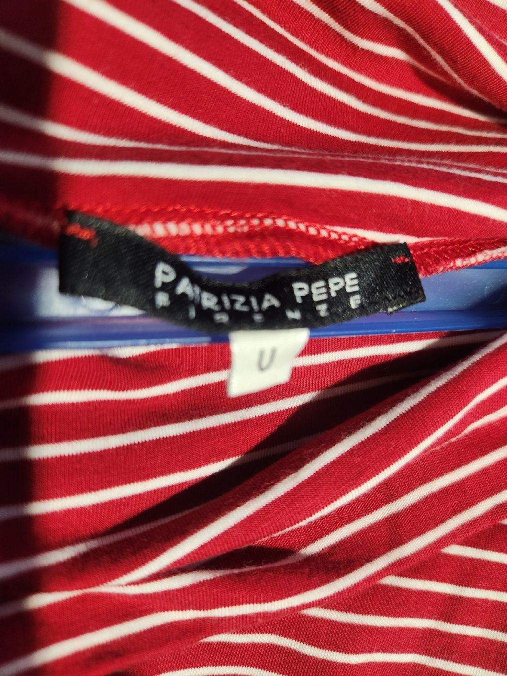 Patrizia Pepe Top: Top rayé Patrizia Pepe rouge et blanc, taille U – Usato da Niedergösgen venduto da Eva2410 3