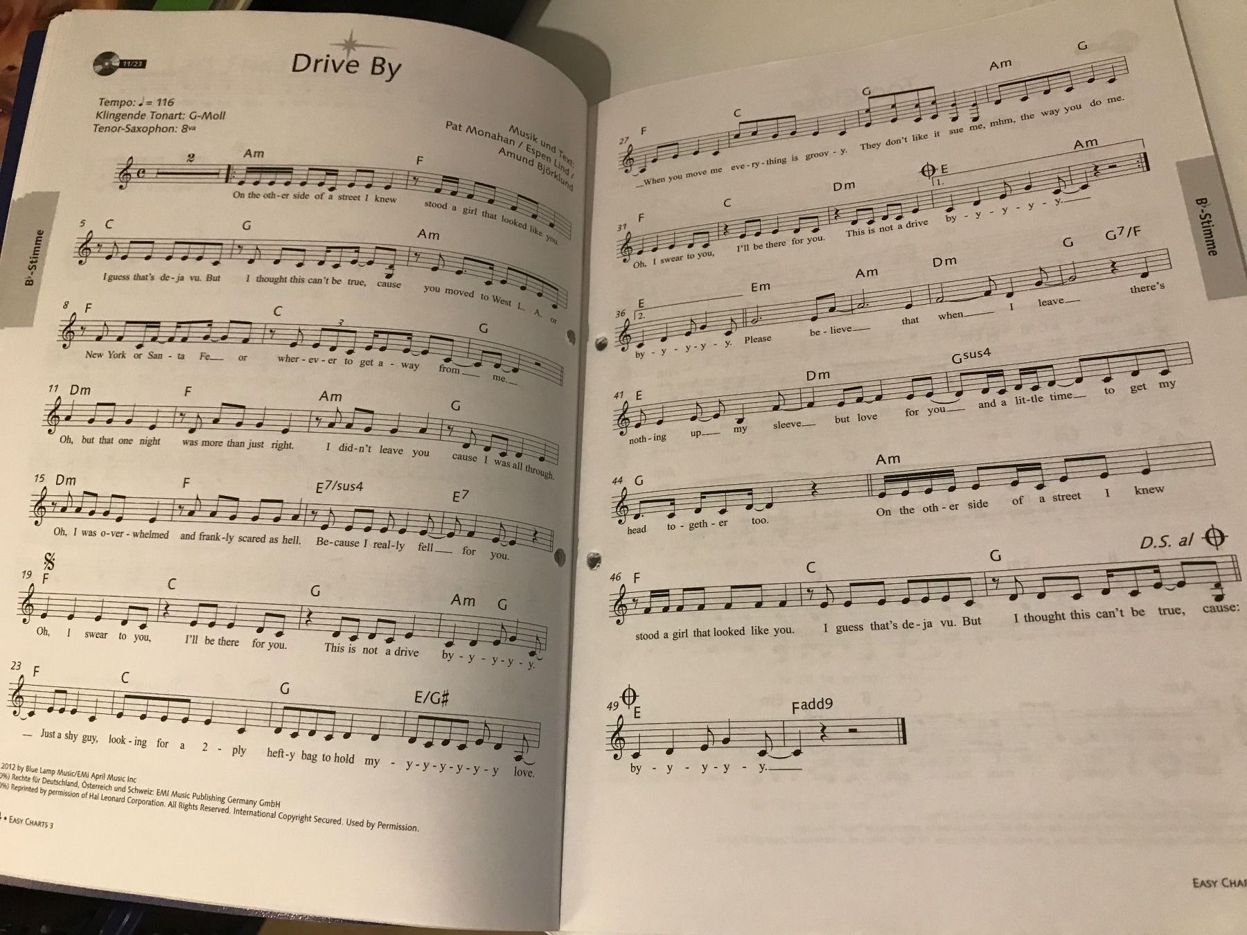 Bücher: Easy Charts- Play Along 3 mit CD – Gebraucht aus Guntershausen von Gloominati 2