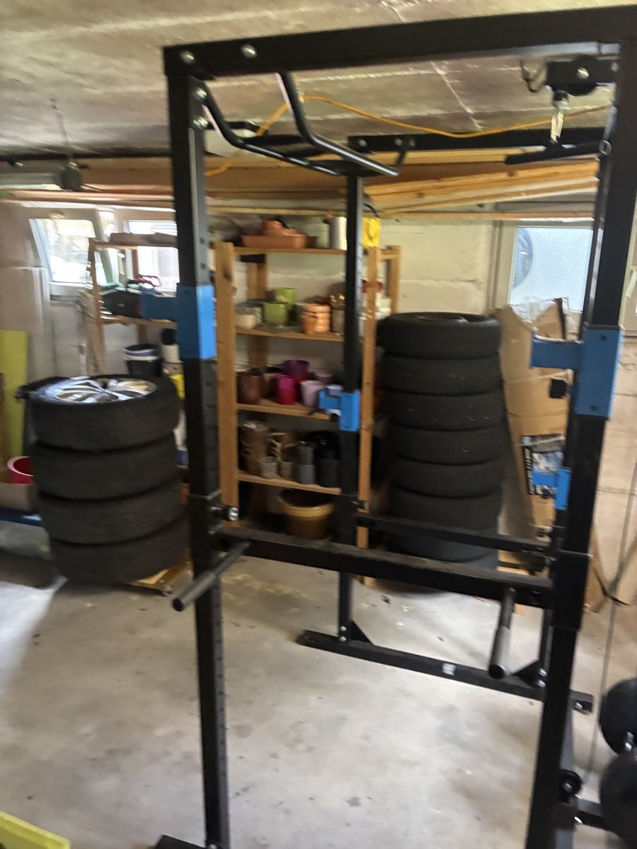 TECTAKE Power Rack mit Latzug Klimmzug-Doppelstange und Dip (D'occasion ...