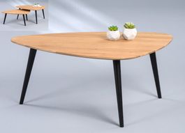 Salontisch ELANDA 2 Wildeiche massiv 105 x 70 cm