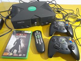 Microsoft Xbox Konsole mit Zubehör und Spiel gebraucht