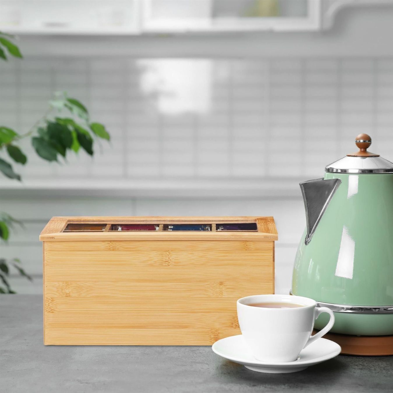 Altro per la casa: GROSSE TEEBOX BAMBUS VERSTELLBARE FÄCHER – Nuovo e nell'imballaggio originale da Gerlafingen venduto da Tsuru 2