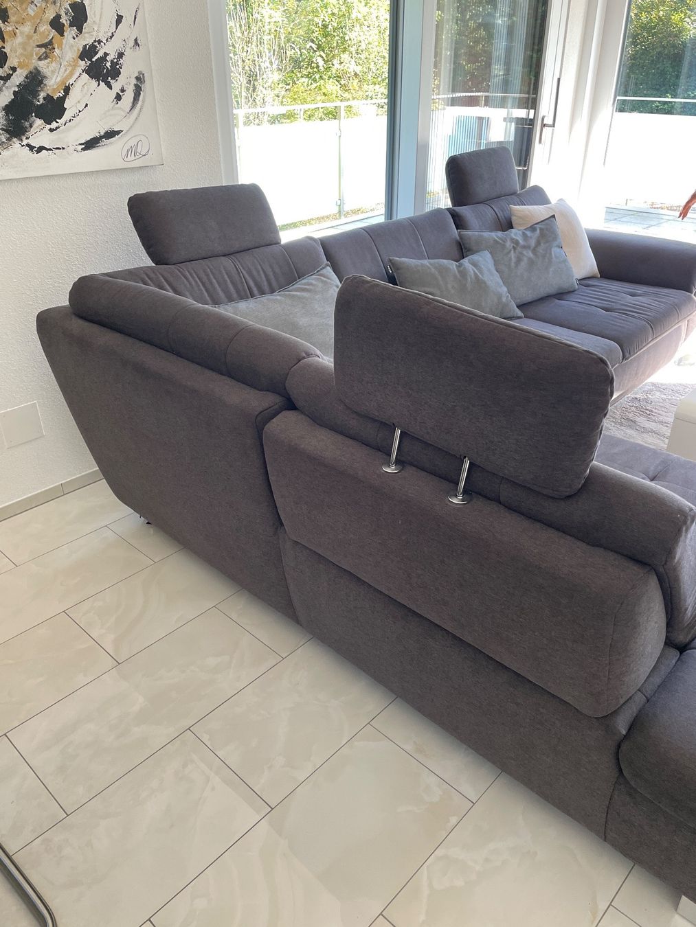 Divani: Sofa mit beistell Sitz/ Box Anthrazit – Usato da Auenstein venduto da moin. 5