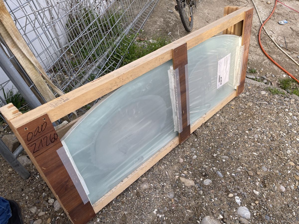 Lavabi & lavandini: Doppelwaschtisch Glas Sonderanfertigung – Nuovo e nell'imballaggio originale da Aarburg venduto da SINKO99