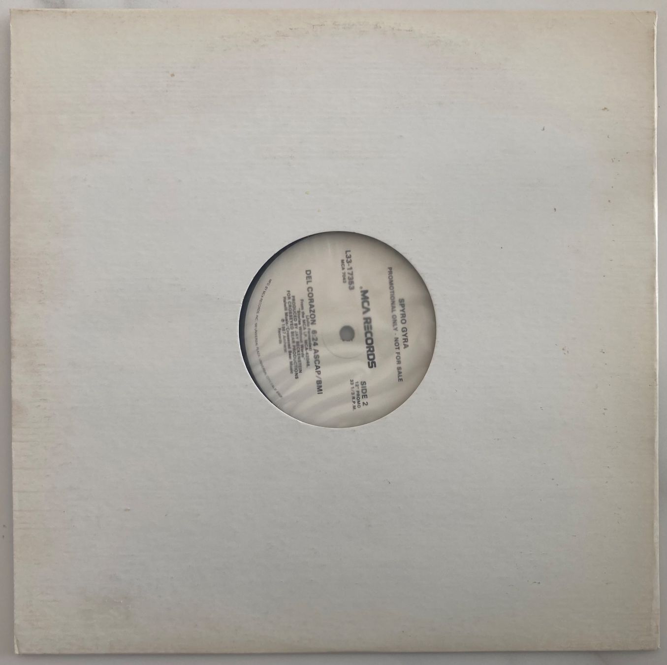 Schallplatten: SPYRO GYRA - NU SUNGO / DEL CORAZON – Gebraucht aus Poliez-Pittet von Newtown-Records 1