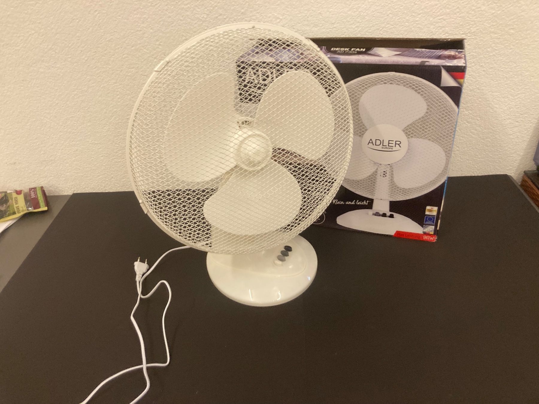 Ventilatoren: Ventilator Tischmodell Adler, weiss, 40 cm Durchmesser – Neu und originalverpackt aus Neuenhof von jorogo 3