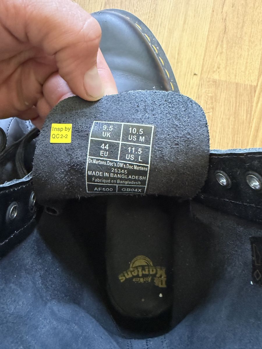 Scarpe da uomo: Dr. Martens Boots, Grösse 44, schwarzes Leder – Nuovo (secondo la descrizione) da Bern venduto da nivek22 3