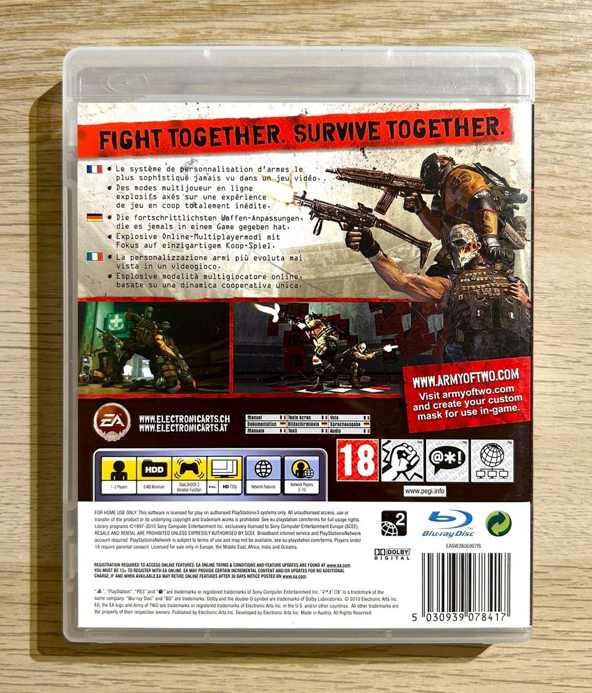 Sony Giochi: Army of Two 40 Day PS3 – Usato da St. Gallen venduto da Alpine.Arcade 1