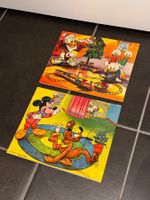 2 alte Karton Puzzle Walt Disney 50er Jahre 1950