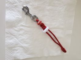 Schlüsselanhänger Karabiner von  Kletterseil oder Boot Leine