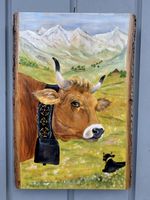 Peinture vache Kuhfarbe peintre TB