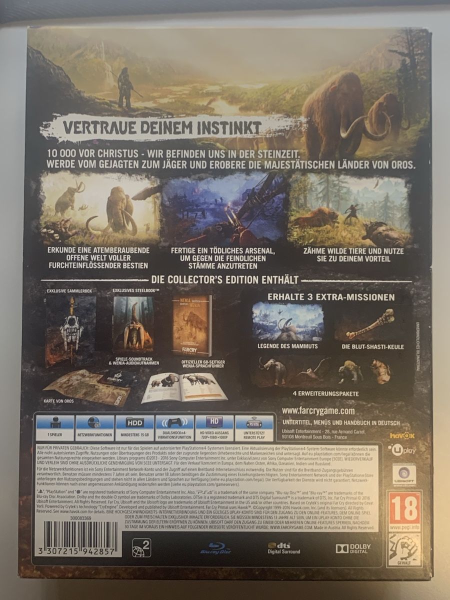 Sony Spiele: Far Cry Primal Collector's Edition - PS4 – Gebraucht aus Ostermundigen von RG-Collector 1