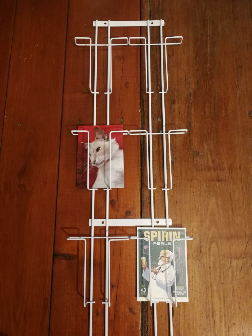 Allestimento di negozi e stand fieristici: Postkartenständer Postkartenwandhalter zweireihig Hochformat – Usato da Wagenhausen venduto da Simbad 2