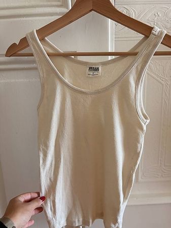 Débardeur côtelé Urban Classics Organic écru  taille S