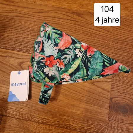 Mayoral Sommer tuch,hut, Gr. 104, tropisch, neu mit Etikett!