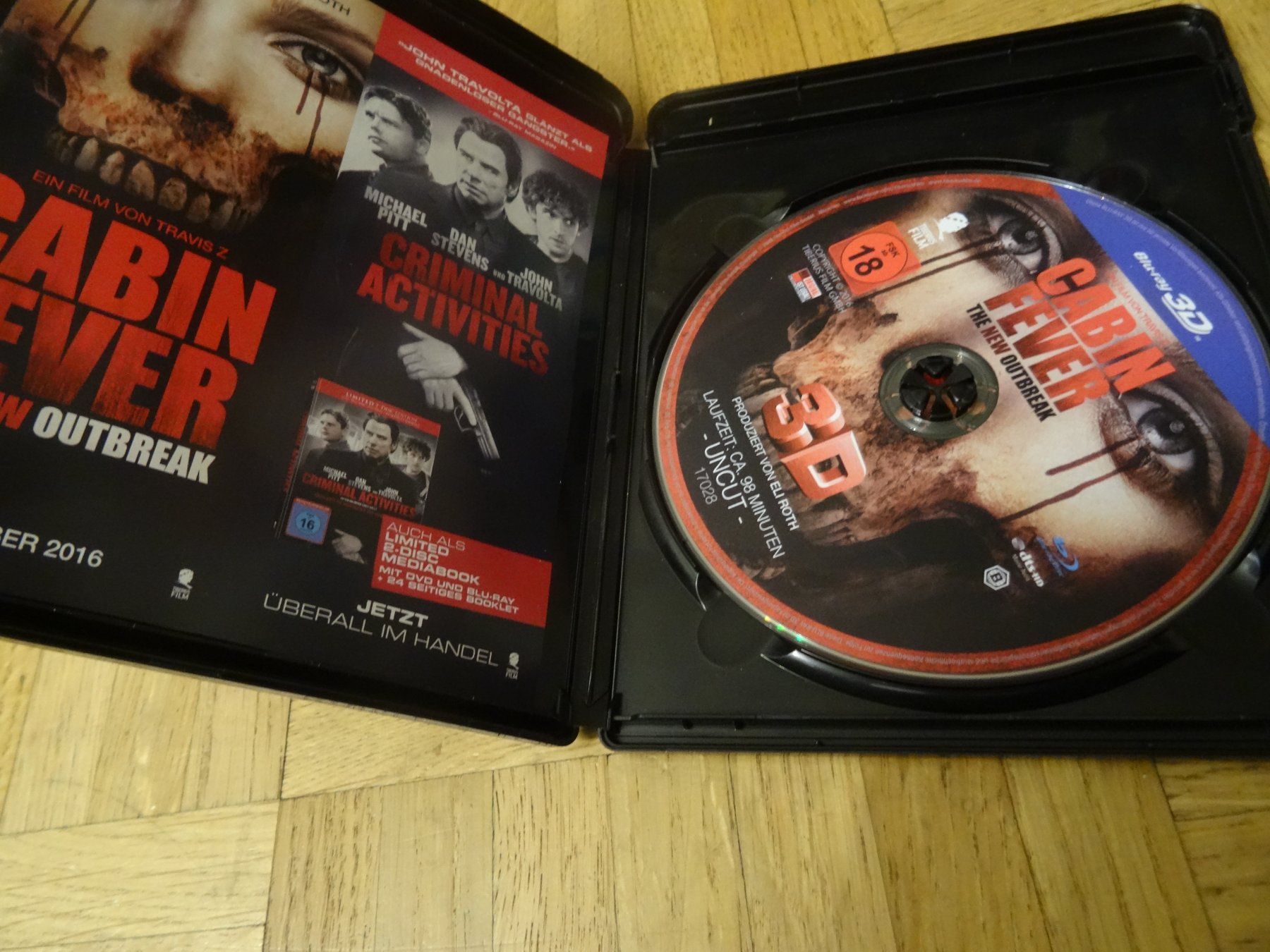 Tutti i DVDs: Cabin Fever 3D BLU-RAY – Usato da Olten venduto da Disc-Verkauf 1