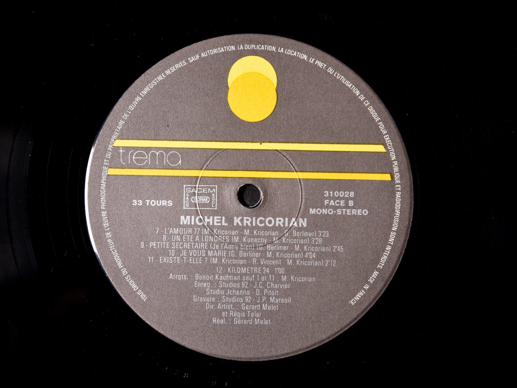 Dischi in vinile: Michel Kricorian LP – Usato da Belmont-sur-Yverdon venduto da ag97 3