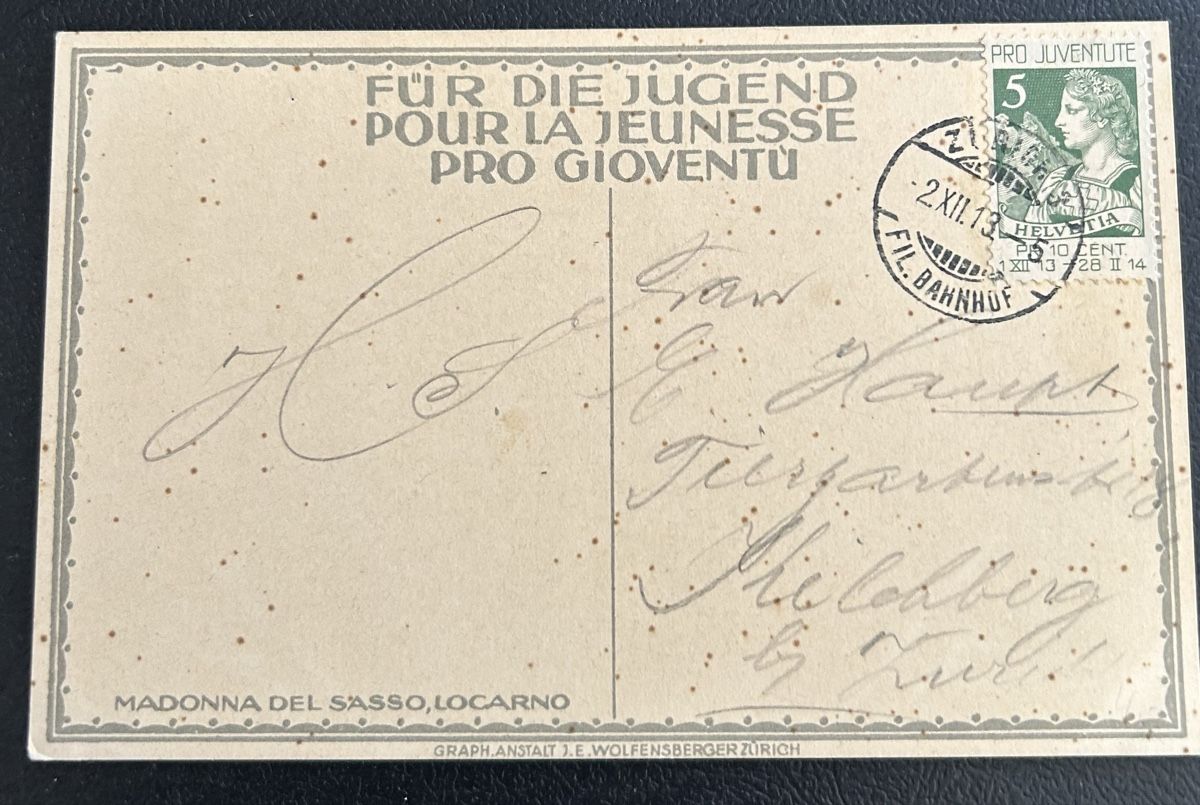 Cartoline postali: Pro Juventute Karte 25 Locarno  – Usato da Horw venduto da Tellbub 1