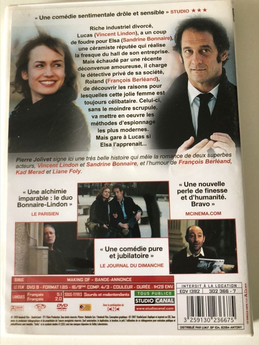 Tutti i DVDs: DVD "Je crois que je l'aime" – Usato da OBERENGSTRINGEN venduto da Lolo6316 1