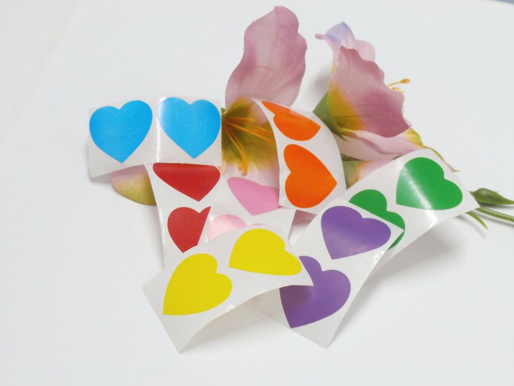 700 Sticker 7 Farben 