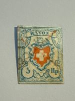 1851, Rayon I, ZNr. 9II, Tintenentwertung
