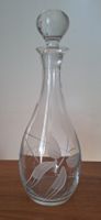 Glas Karaffe mit speziellem Schliffmuster, Schmetterling