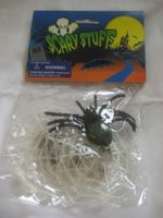 HALLOWEN    SPINNE  MIT NETZ