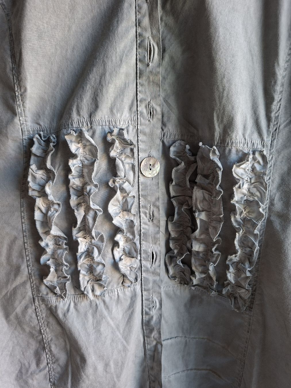 Blusen: Bottega Bluse Gr. 44/46 hellgrau – Gebraucht aus Remetschwil von littleredboots 1