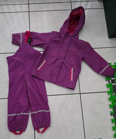 Regenkleidung Set Lila Grösse 110 Mädchen Hosen Jacke