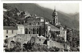 AK Madonna del Sasso Locarno, gelaufen 1947