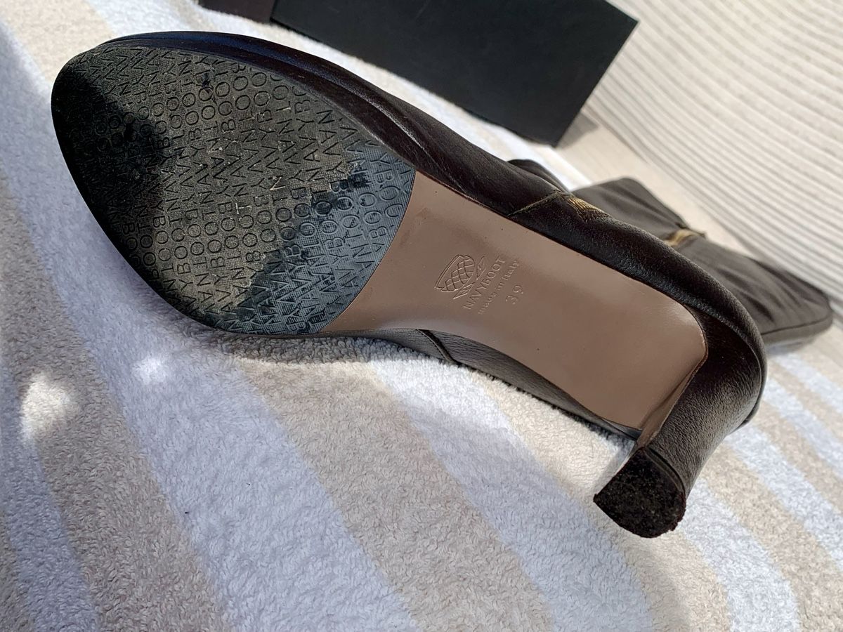 Navyboot Damenschuhe: Navyboot Lederstiefel, Gr. 39 – Neu (gemäss Beschreibung) aus Uster von snickers3 2